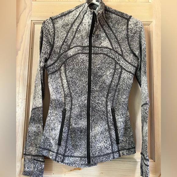 lululemon athletica Jackets & Coats Lululemon Black Gray And White